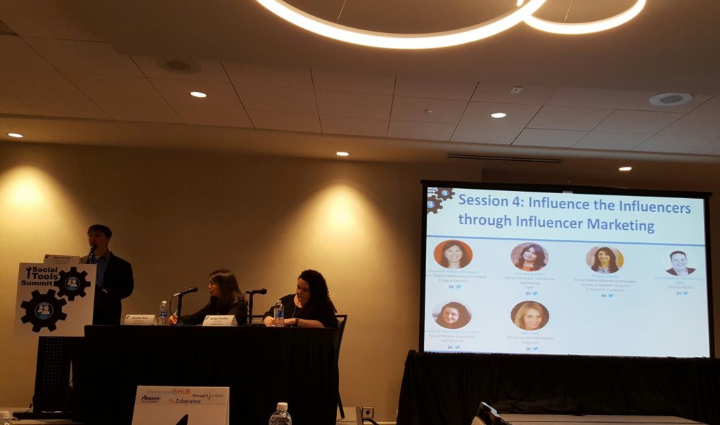 Influencer marketing is all the rage in Silicon Valley and beyond. Here are some lessons from the panel at the 2016 Social Tools Summit in San Jose.