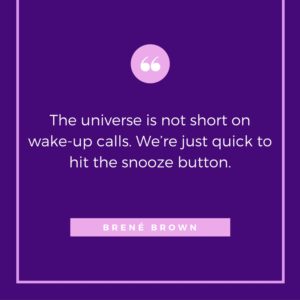 The universe is not short on wake-up calls. We're just quick to hit the snooze button.