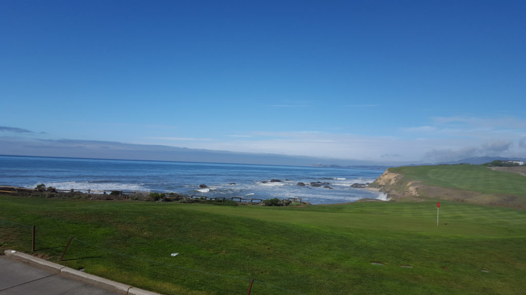 A heavenly golf course on the Northern California coast, in Half Moon Bay.