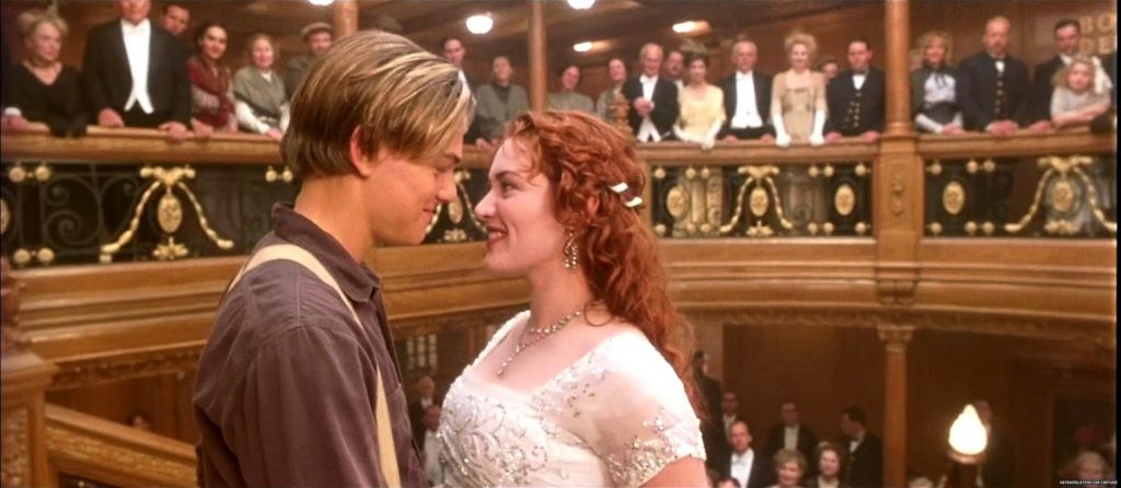 Jack and Rose reunite at the end of Titanic.