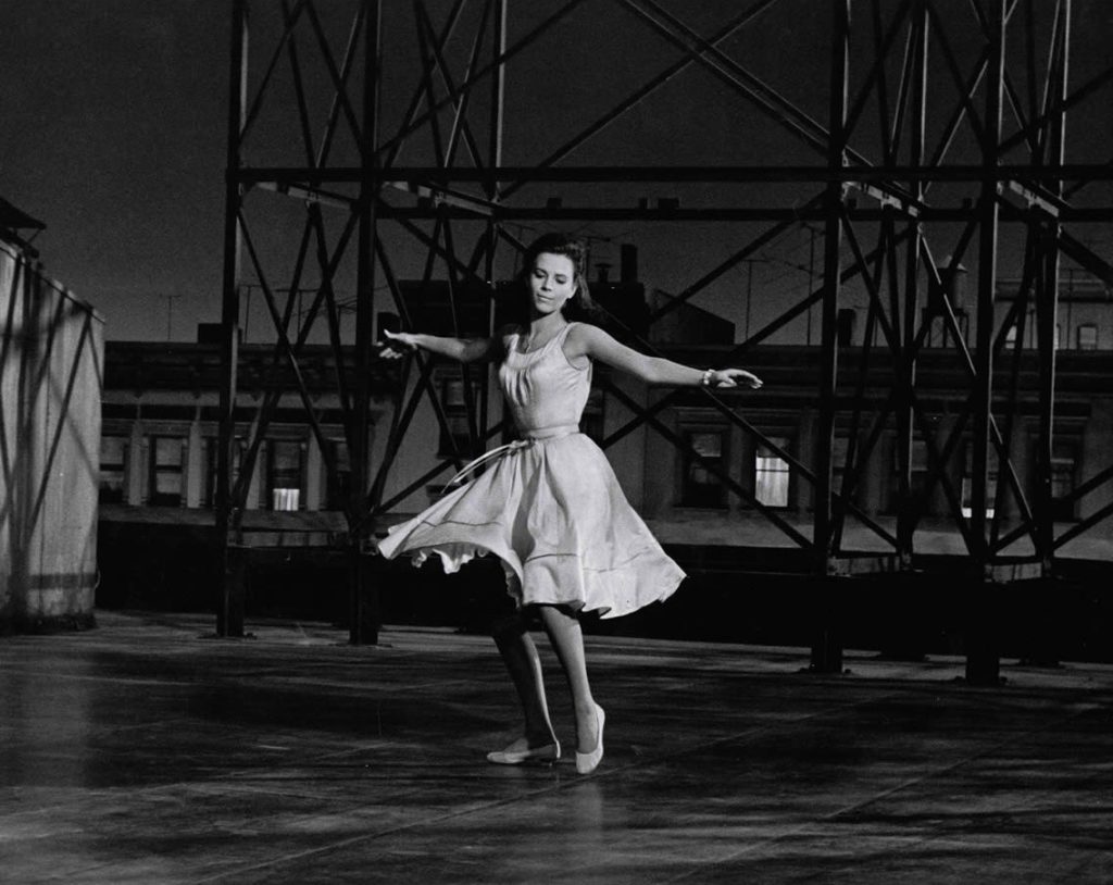 Natalie Wood takes a turn as Maria in the musical West Side Story.