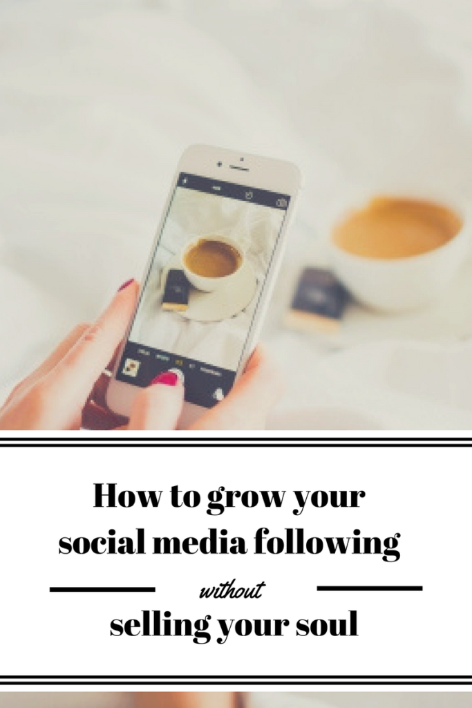 How to grow you social media following without selling your soul, originally published on Bianca Bass's blog. 