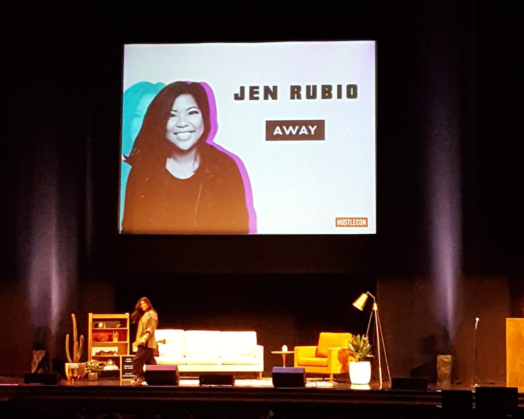 Jen Rubio, co-founder of Away, at HustleCon 2017.