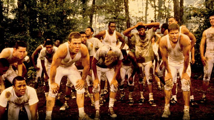 Training camp from Remember the Titans. 