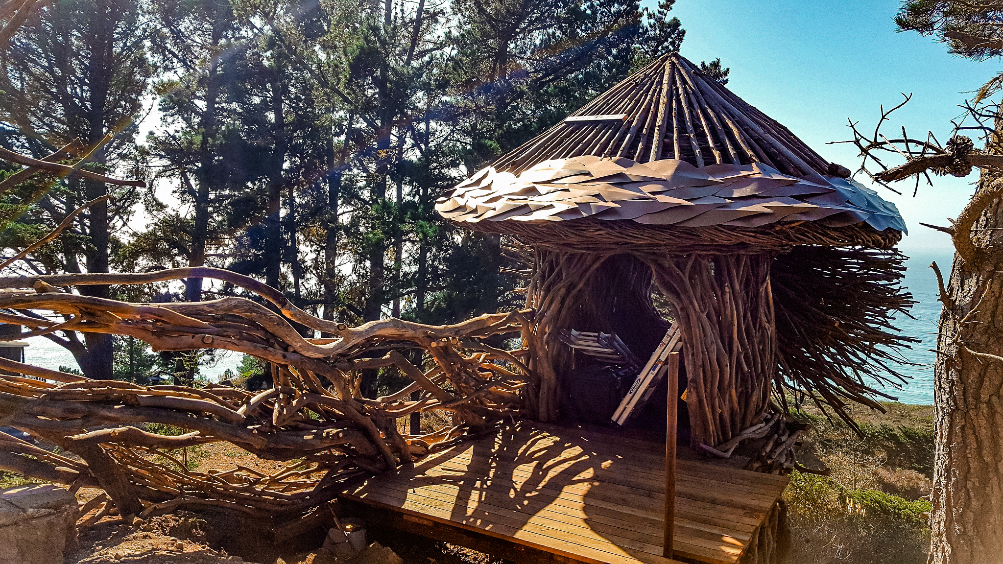 Twig Hut in Big Sur at Treebones Resort. 