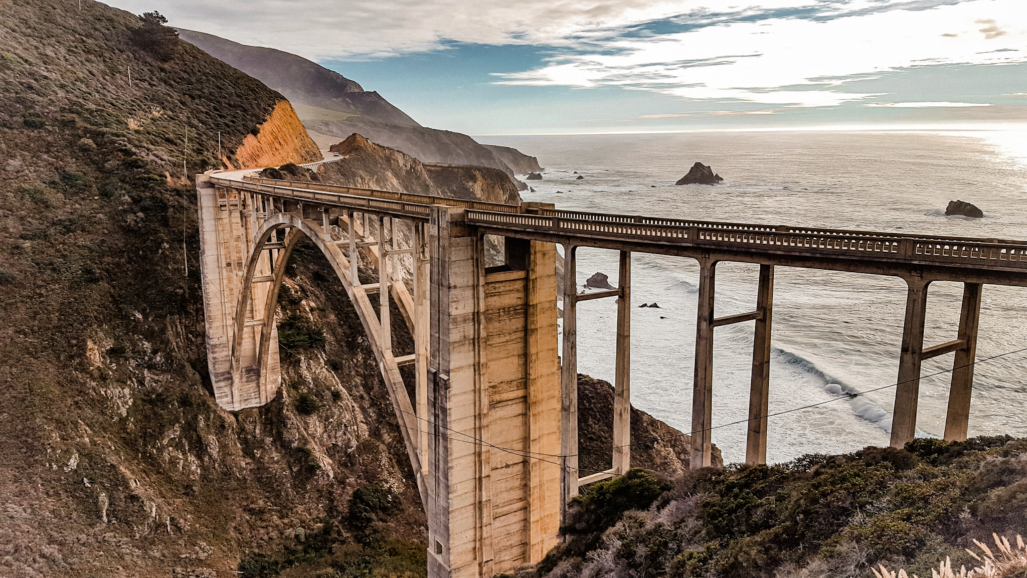 The Bixby Bridge in Big Sur.