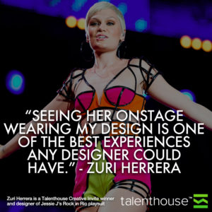 Instagram quote to promote a blog post about the Jessie J x vitaminwater campaign with Talenthouse.