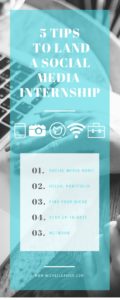 5 tips for preparing yourself to apply for social media internships, wow the panel, and get one step closer to getting your Snapchat on for a living.