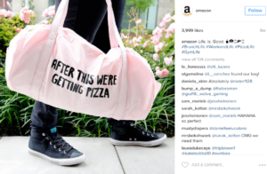 After this, were getting pizza. Gym bag from Amazon.com