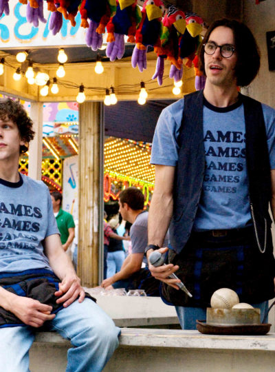 Jesse Eisenberg and Martin Starr in the 2009 drama "Adventureland."