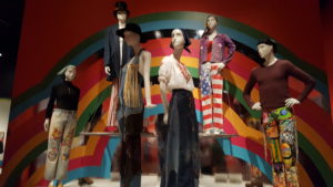 Fashion from the Summer of Love exhibit at the DeYoung Museum in San Francisco.
